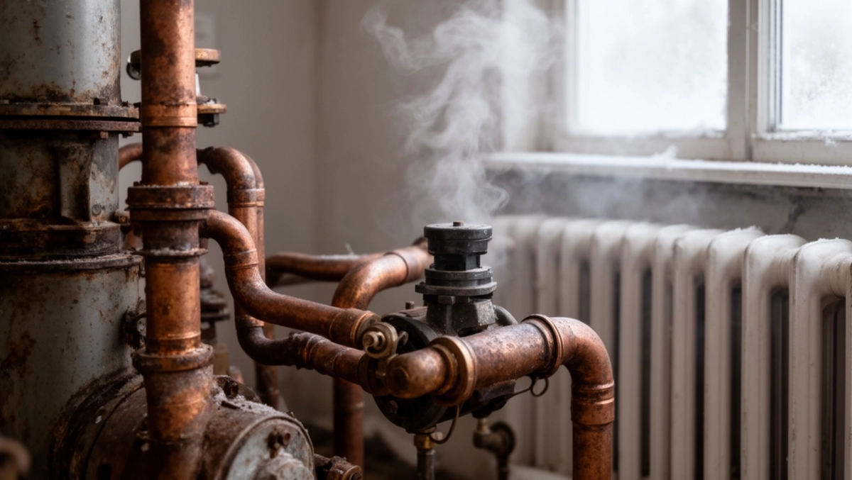 Instalacja co grawitacyjna z pompą