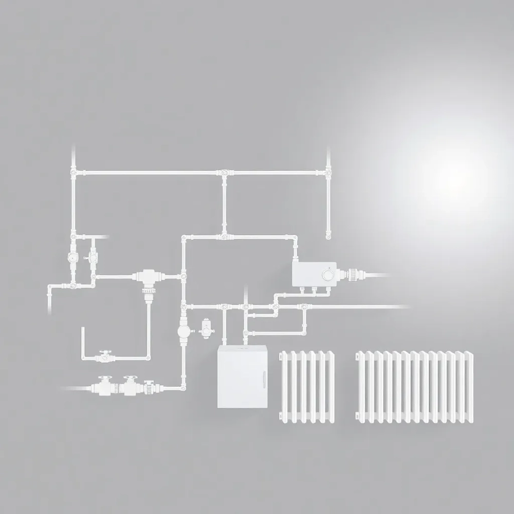 Schemat instalacji co dwa obiegi