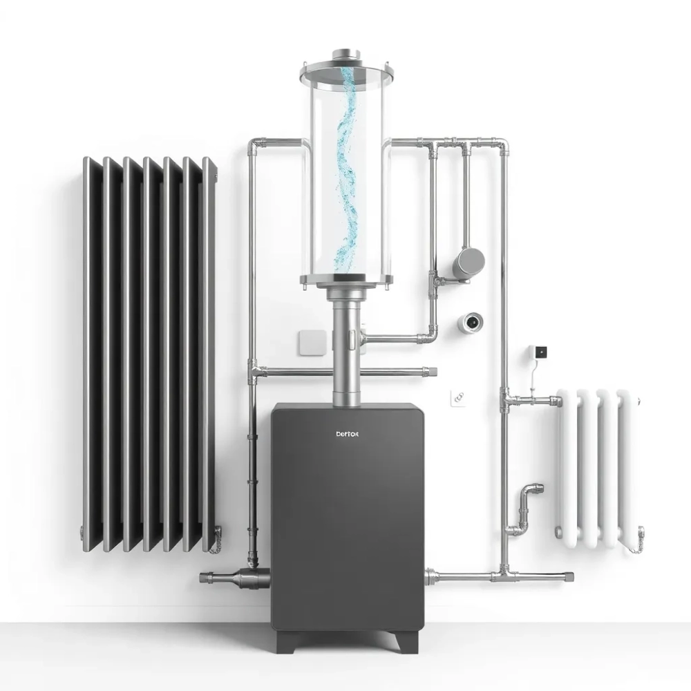 schemat instalacji co w układzie otwartym