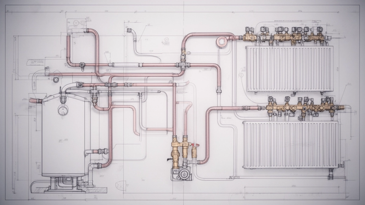 schemat instalacji co
