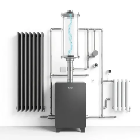 schemat instalacji co w układzie otwartym