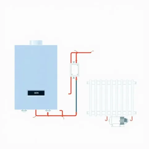 schemat instalacji co w układzie zamkniętym